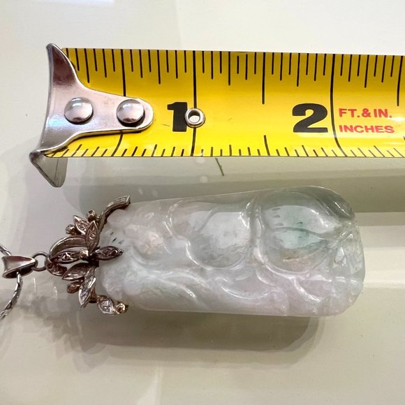Jade Pendant w/ Silver Necklace! - Picture 12 of 15